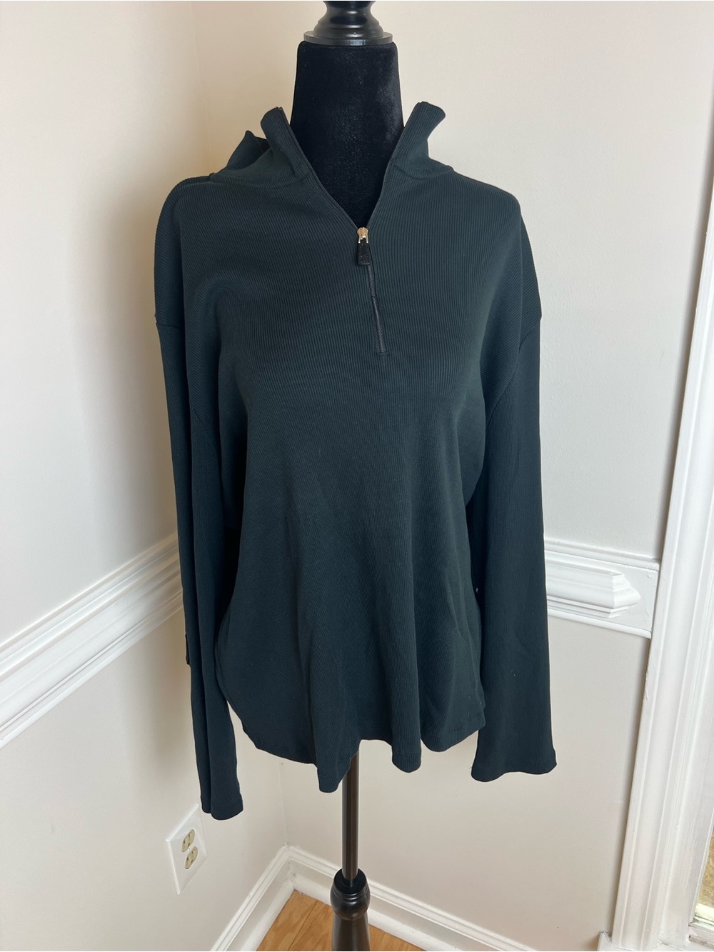 NWT Deadstock Vintage Lauren Ralph Lauren Quarter Zip Elbow Patch Pullover